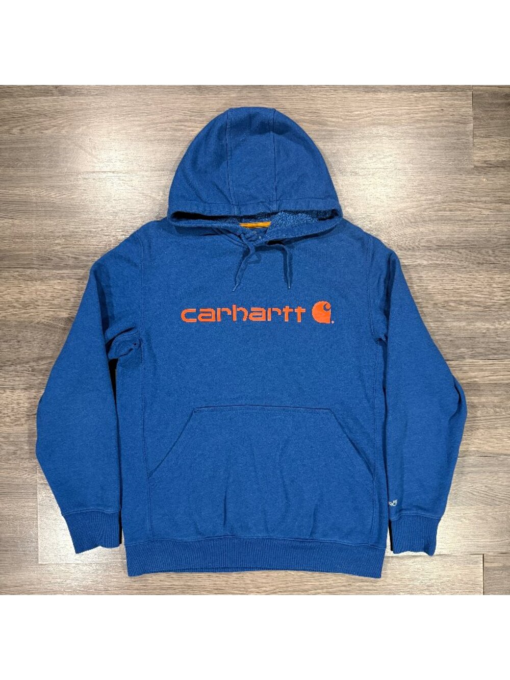 Carhartt Men's Force Delmont Signature Graphic Hoodie - Blue